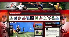 Desktop Screenshot of biopitchbaseball.com